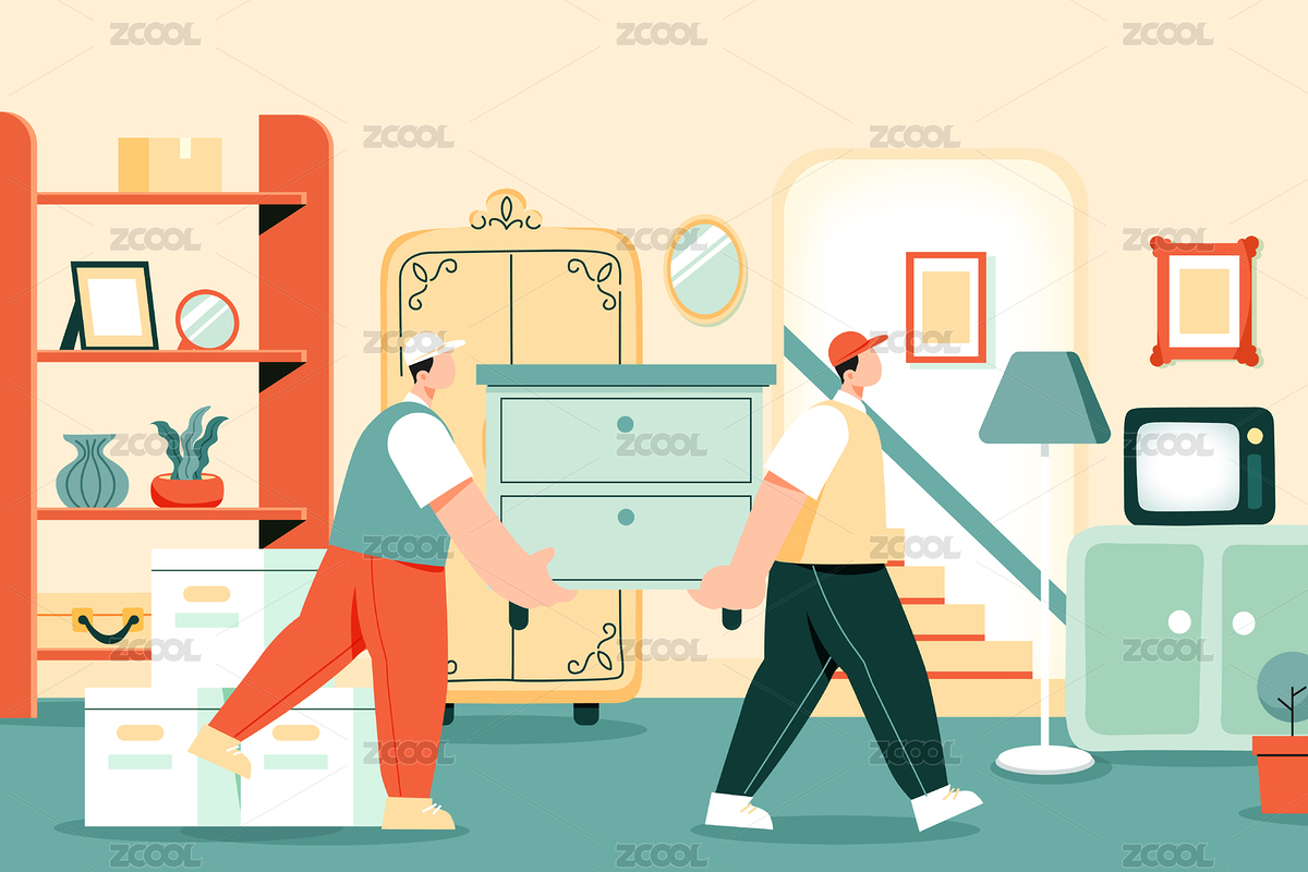 搬家服務(wù)矢量插畫（主預(yù)覽-7325675） - 未分類 - 站酷設(shè)計(jì)師keeein原創(chuàng)素材 - 站酷ZCOOL
