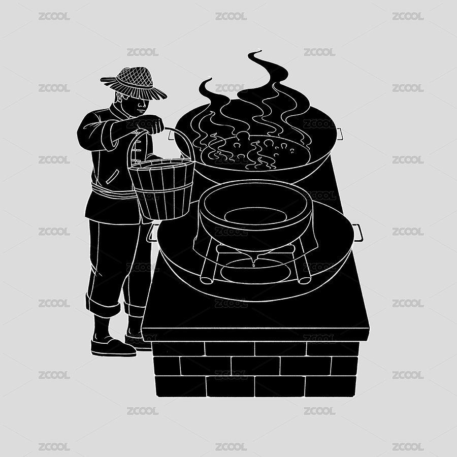 醬油古法釀造插圖-11 過濾煮沸（主預(yù)覽-8743209） - 未分類 - 站酷設(shè)計(jì)師SHANGELAILE原創(chuàng)素材 - 站酷ZCOOL