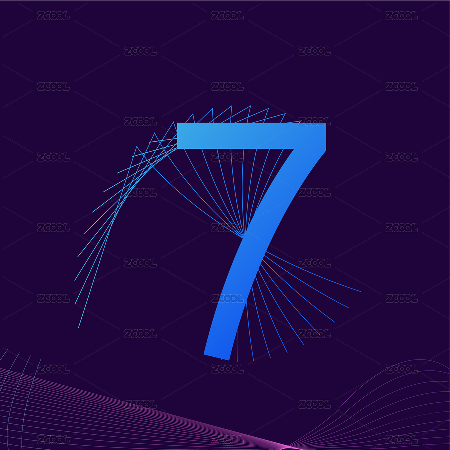數(shù)字7（主預覽-6486458） - 未分類 - 站酷設(shè)計師Rencontre_pan原創(chuàng)素材 - 站酷ZCOOL
