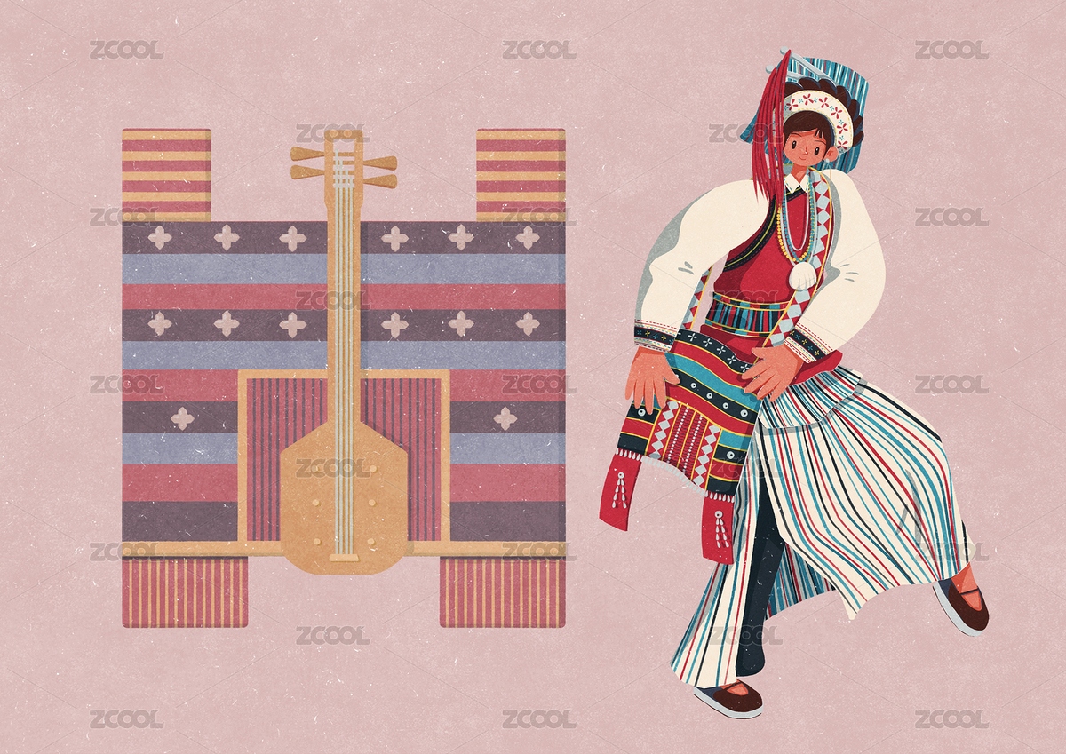 背著挎包的怒族女性（主預(yù)覽-6413916） - 未分類 - 站酷設(shè)計(jì)師歪蹄原創(chuàng)素材 - 站酷ZCOOL