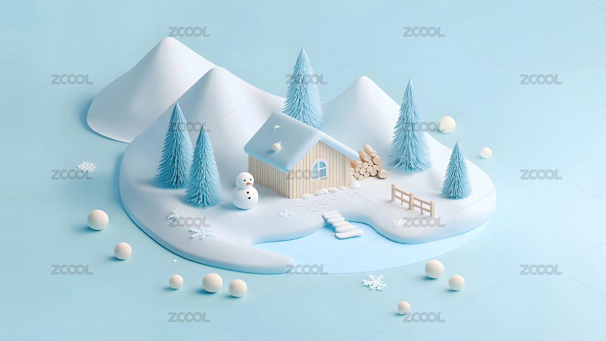 冬季雪山上的可愛溫馨舒適小屋（主預(yù)覽-2809124） - 未分類 - 站酷設(shè)計(jì)師TigerX原創(chuàng)素材 - 站酷ZCOOL