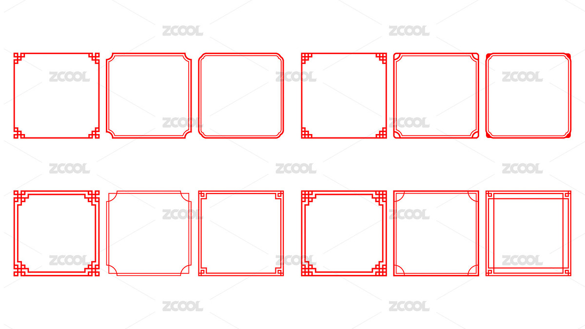 中式邊框（主預(yù)覽-12513785） - 未分類 - 站酷設(shè)計(jì)師煞冷原創(chuàng)素材 - 站酷ZCOOL
