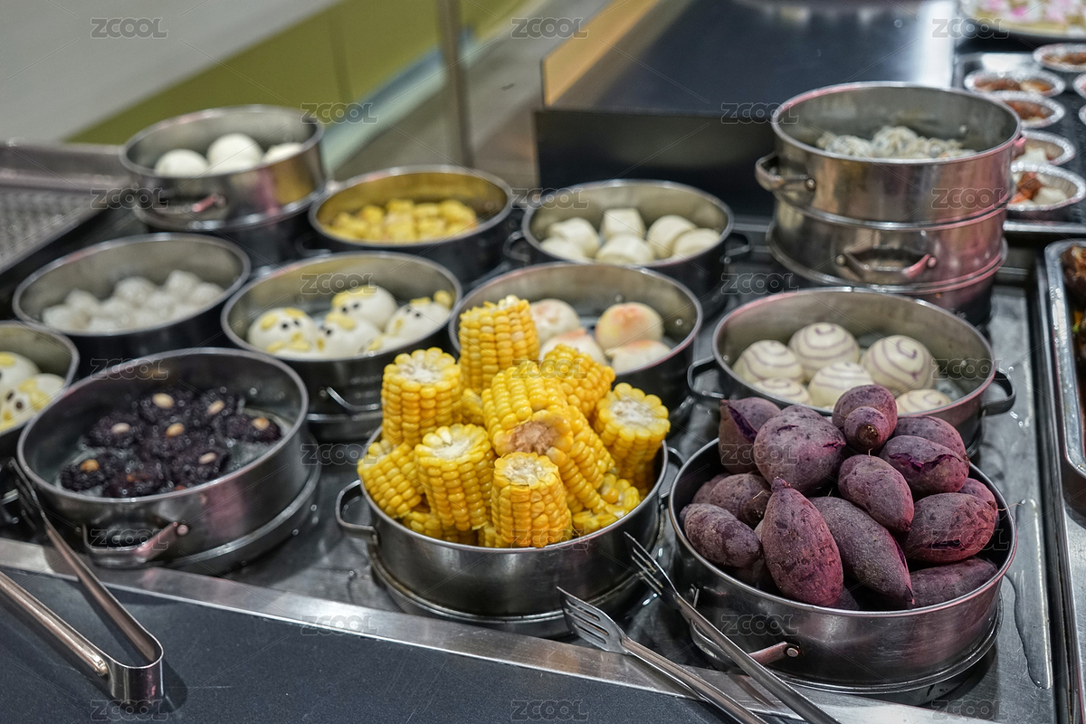 自助餐廳的餐臺上擺放著豐富多樣的粗糧主食（主預(yù)覽-450668） - 未分類 - 站酷設(shè)計師MRx夏先森原創(chuàng)素材 - 站酷ZCOOL