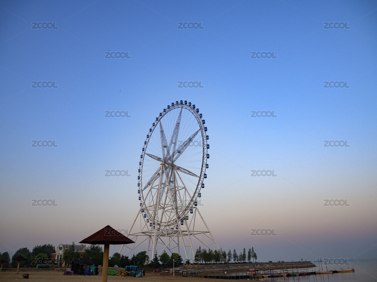 江蘇省宿遷市駱馬湖畔的摩天輪（主預(yù)覽-8369218） - 未分類 - 站酷設(shè)計(jì)師桑林原創(chuàng)素材 - 站酷ZCOOL