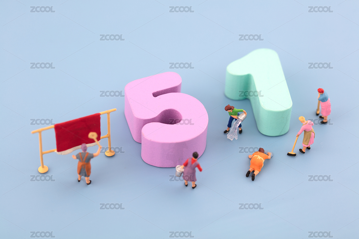 微缩场景五一劳动节保洁卫生行业（主预览-7984297） - 未分类 - 站酷设计师小羽怪原创素材 - 站酷ZCOOL