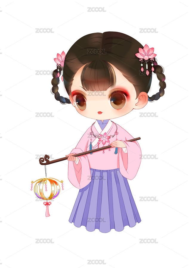 Q版古风人物（主预览-265022） - 未分类 - 站酷设计师插画师花吟原创素材 - 站酷ZCOOL