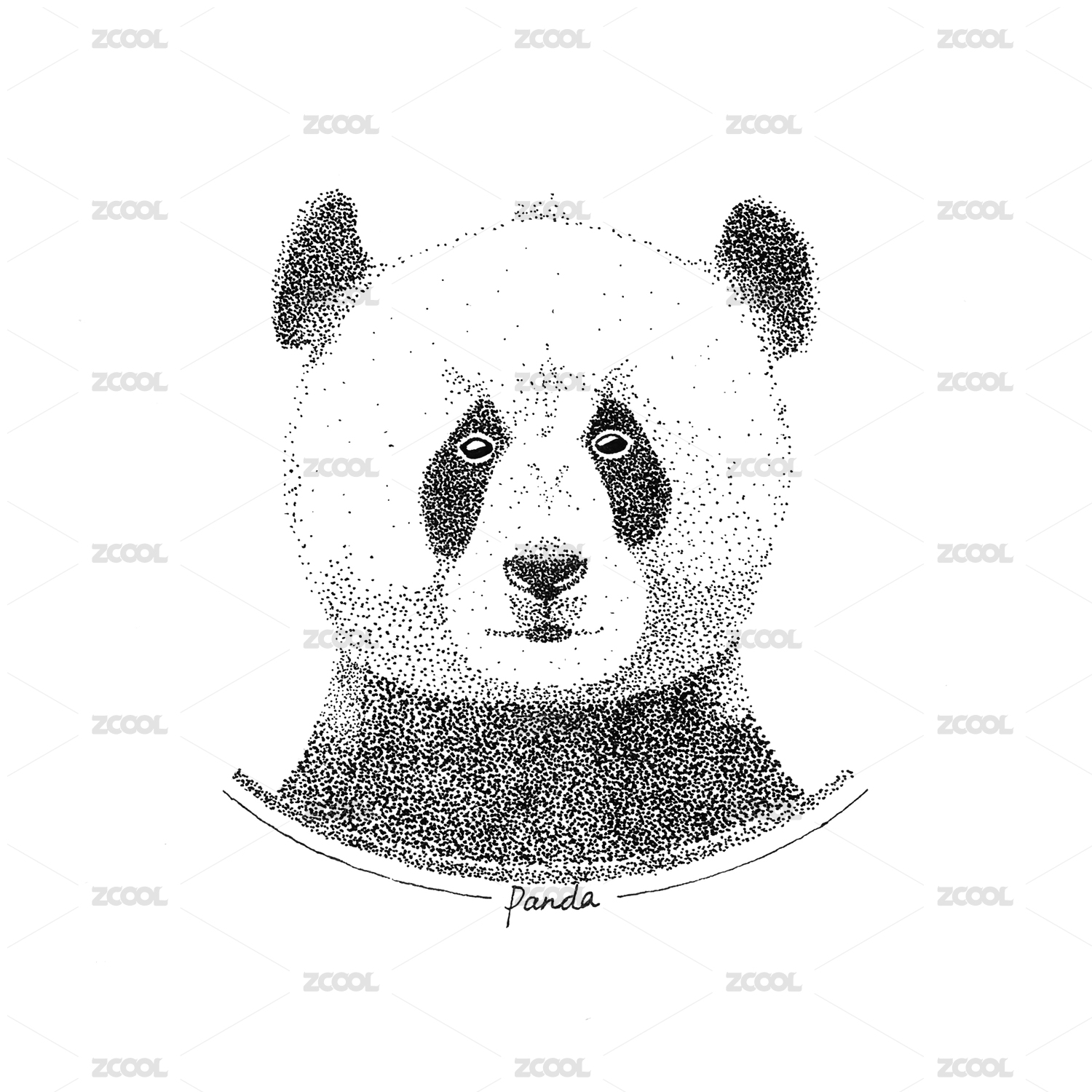 Animal illustration-panda