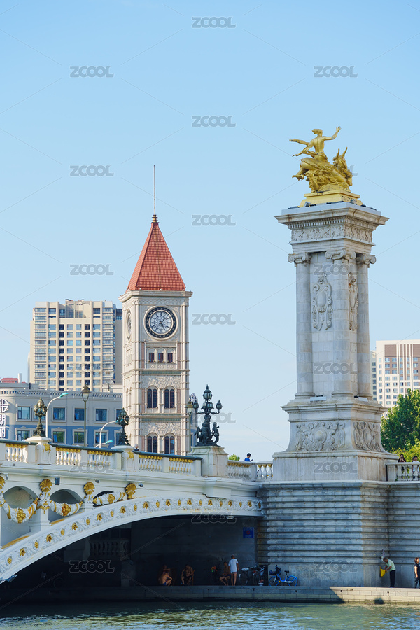 天津市海河沿岸，意大利風(fēng)情區(qū)北安橋與教堂（主預(yù)覽-1204797） - 未分類 - 站酷設(shè)計師Combo_逄逄原創(chuàng)素材 - 站酷ZCOOL