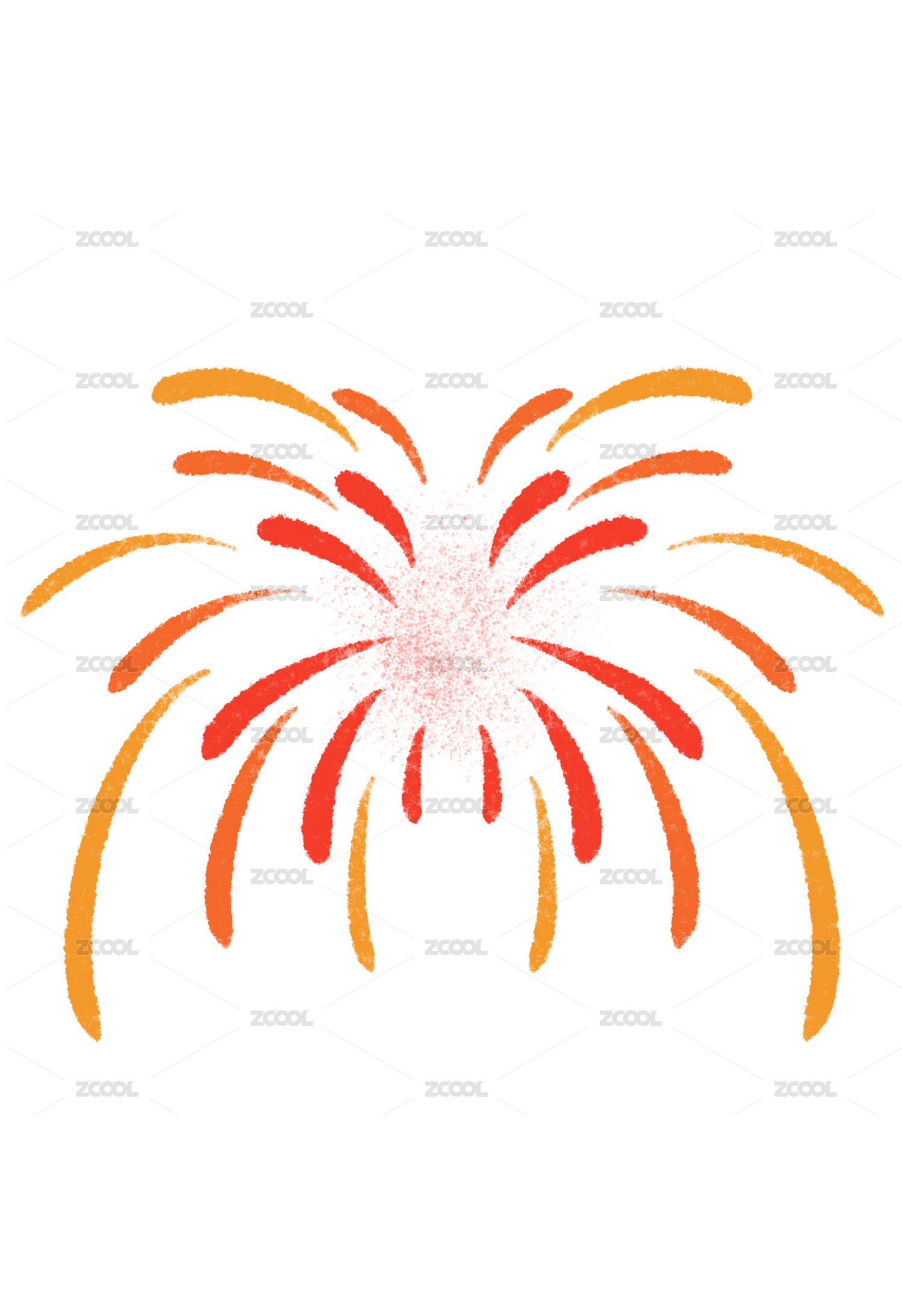 烟花绘画