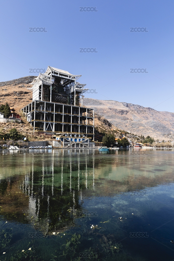 云南鶴慶黑龍?zhí)督ㄔO(shè)中的寺廟（主預(yù)覽-5551530） - 未分類 - 站酷設(shè)計(jì)師綠色原野原創(chuàng)素材 - 站酷ZCOOL