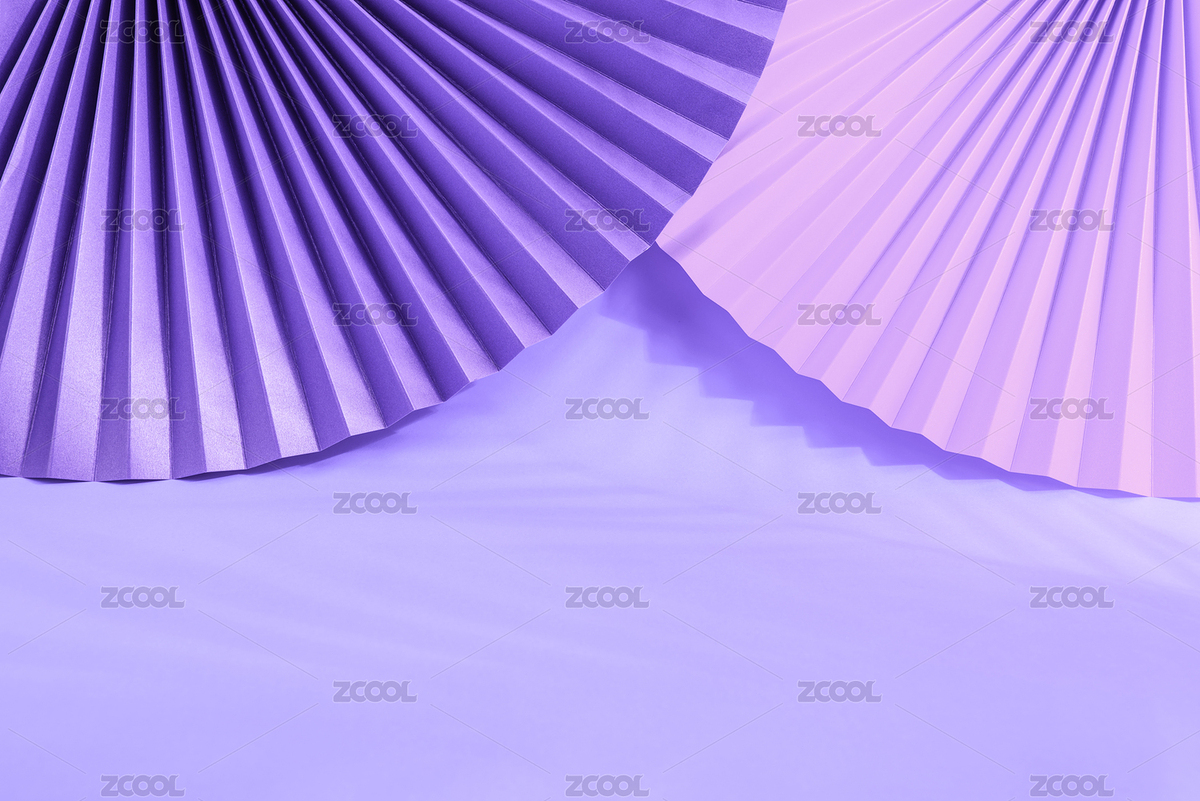 夢(mèng)幻紫色紙扇時(shí)尚展臺(tái)場景圖（主預(yù)覽-6977796） - 未分類 - 站酷設(shè)計(jì)師風(fēng)暴麗麗原創(chuàng)素材 - 站酷ZCOOL