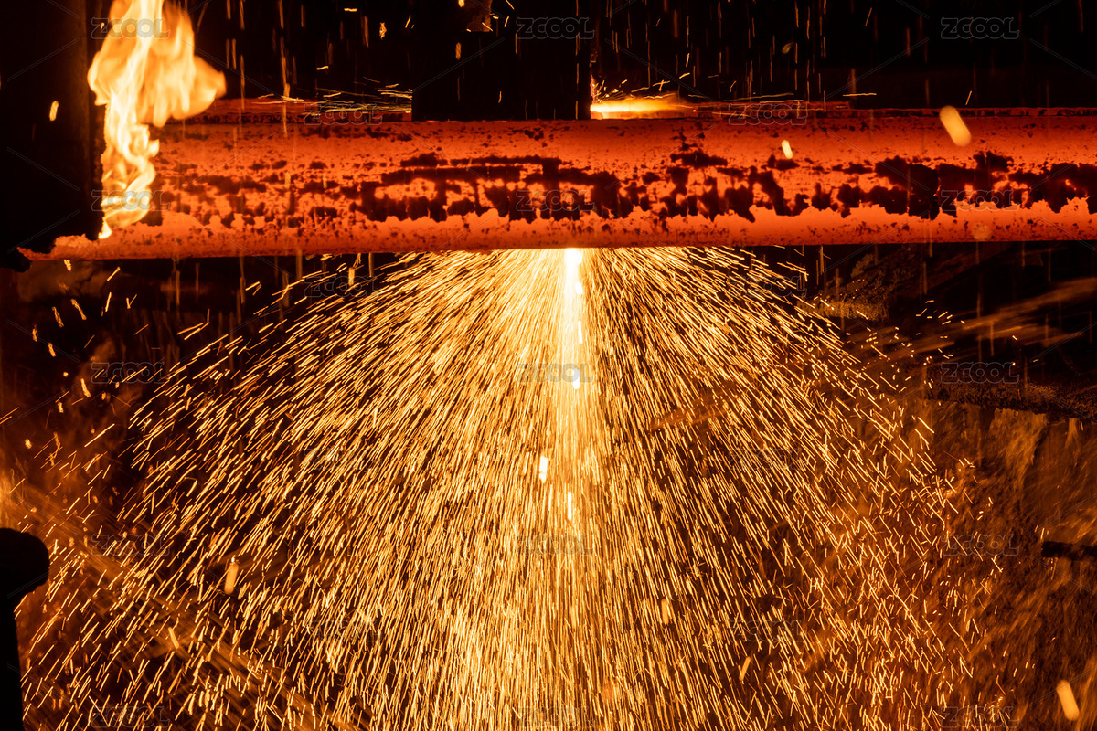鋼坯冶煉切割成型（主預(yù)覽-7312327） - 未分類 - 站酷設(shè)計師楚天光客原創(chuàng)素材 - 站酷ZCOOL