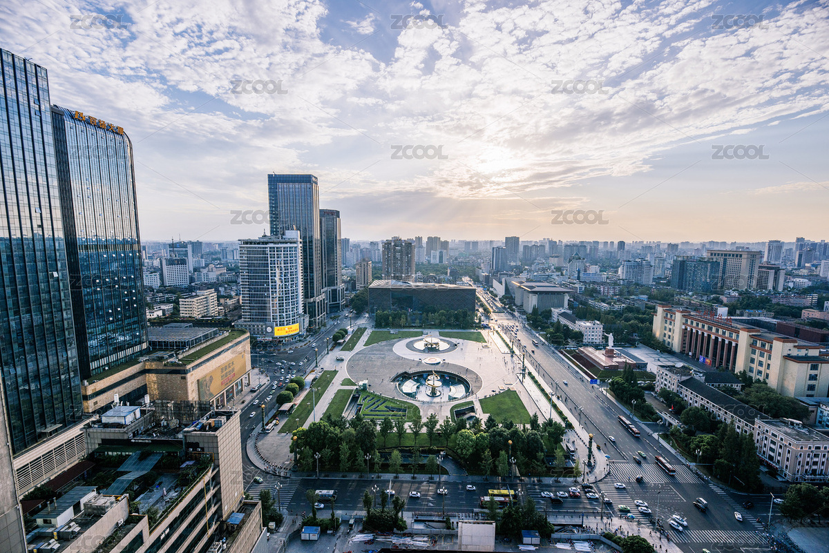 俯瞰繁華的成都市天府廣場風(fēng)光（主預(yù)覽-3615734） - 未分類 - 站酷設(shè)計師漢大將軍袁紹原創(chuàng)素材 - 站酷ZCOOL