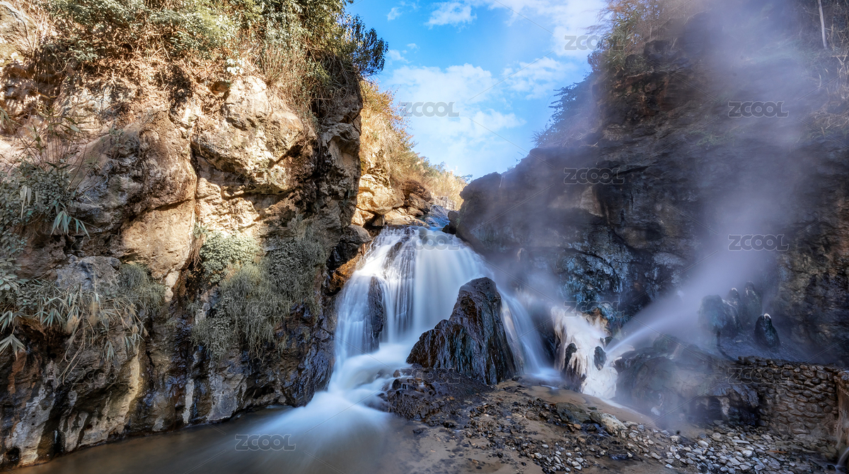 中國云南騰沖熱海奇特瀑布景觀自然風(fēng)光（主預(yù)覽-5874891） - 未分類 - 站酷設(shè)計(jì)師小裘視角原創(chuàng)素材 - 站酷ZCOOL