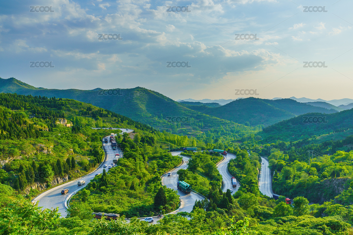 山东青州牛角岭盘山路夏日风光（主预览-3788820） - 未分类 - 站酷设计师北国小馒头原创素材 - 站酷ZCOOL