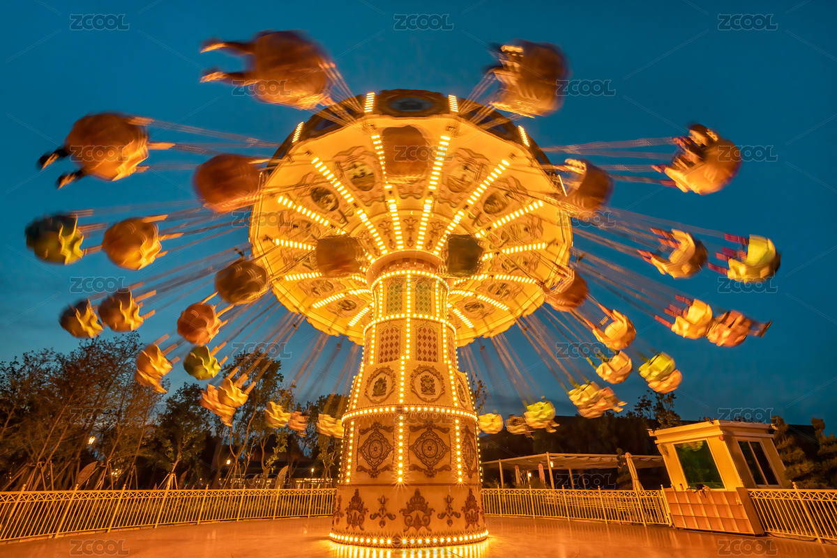 夜幕下的臺州方特狂野大陸游樂場的旋轉(zhuǎn)飛椅（主預(yù)覽-2521216） - 未分類 - 站酷設(shè)計師Baymax_Wang原創(chuàng)素材 - 站酷ZCOOL