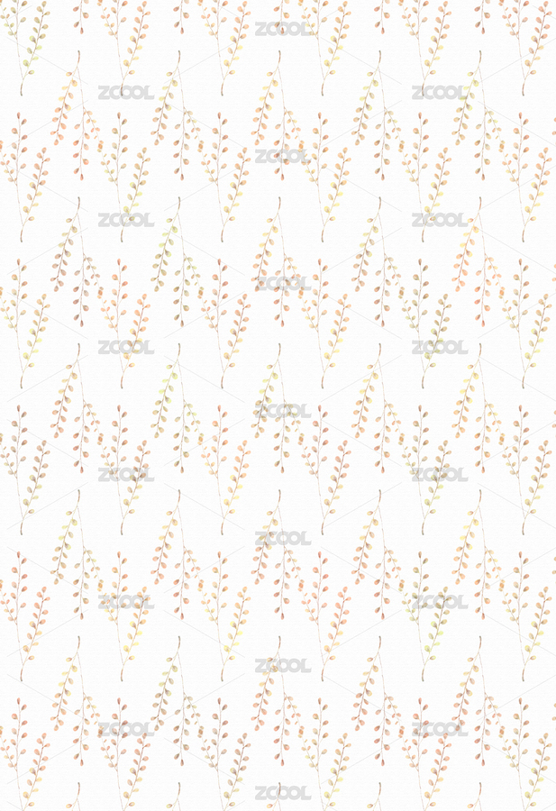 水彩叶子图案（主预览-3903849） - 未分类 - 站酷设计师柒月的六月原创素材 - 站酷ZCOOL
