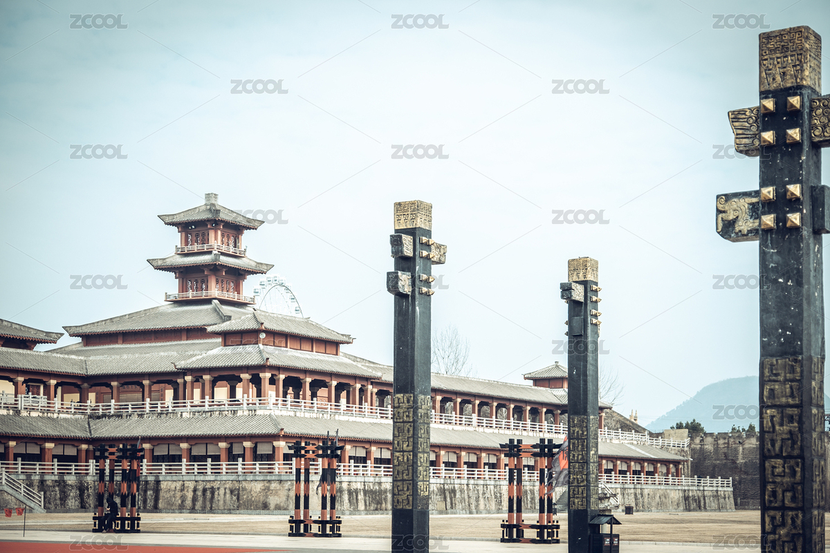 中国浙江省金华市东阳市横店秦王宫影视城古建筑（主预览-6887888） - 未分类 - 站酷设计师这封信M原创素材 - 站酷ZCOOL