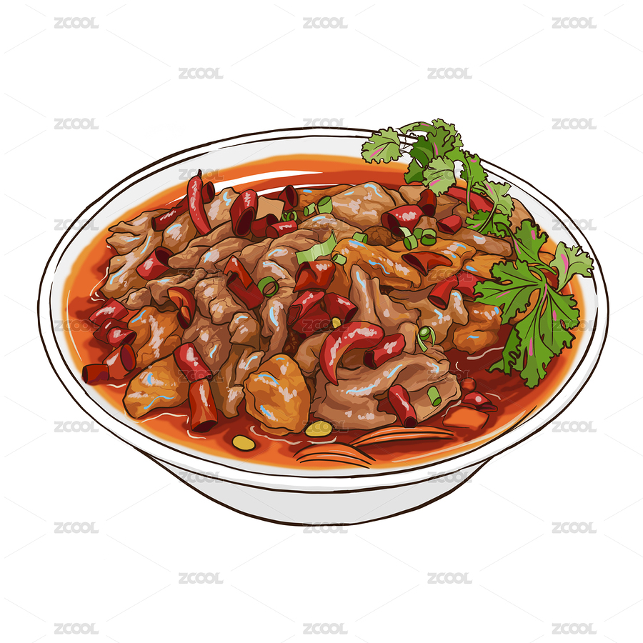 水煮肉水煮肉片水煮牛肉（主預覽-5225005） - 未分類 - 站酷設計師筱乙_H原創(chuàng)素材 - 站酷ZCOOL