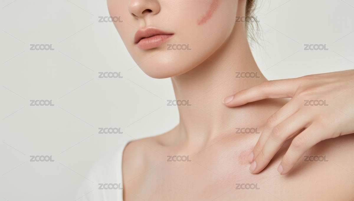 頸部肌膚的紅色印記（主預(yù)覽-10769481） - 未分類(lèi) - 站酷設(shè)計(jì)師極速高清素材原創(chuàng)素材 - 站酷ZCOOL