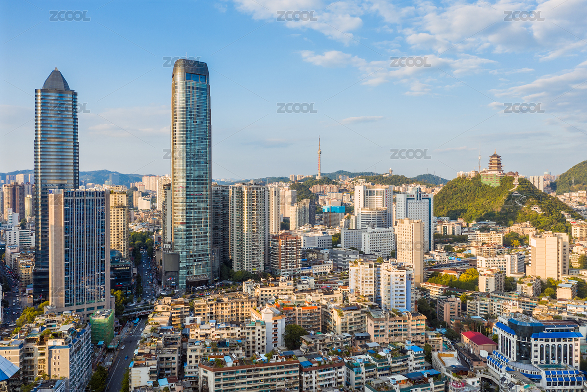 中國貴陽市東山寺下的城市風(fēng)光航拍圖（主預(yù)覽-5432207） - 未分類 - 站酷設(shè)計師yuanbo83原創(chuàng)素材 - 站酷ZCOOL