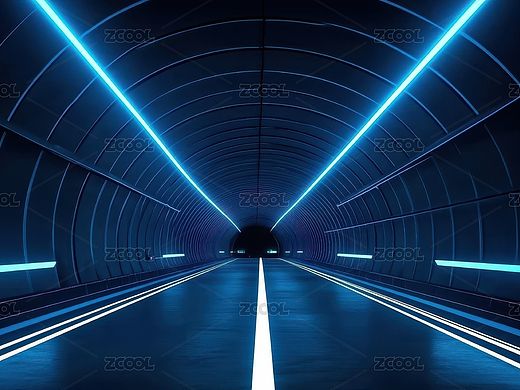 未来科技感隧道