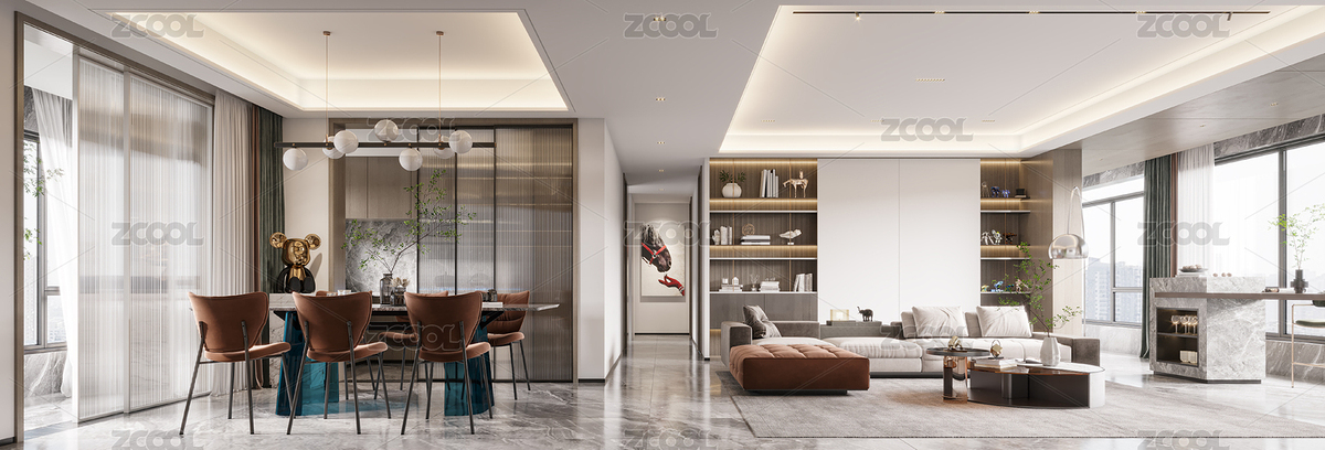 客餐廳效果圖（主預(yù)覽-4197414） - 未分類 - 站酷設(shè)計師周筱晴原創(chuàng)素材 - 站酷ZCOOL