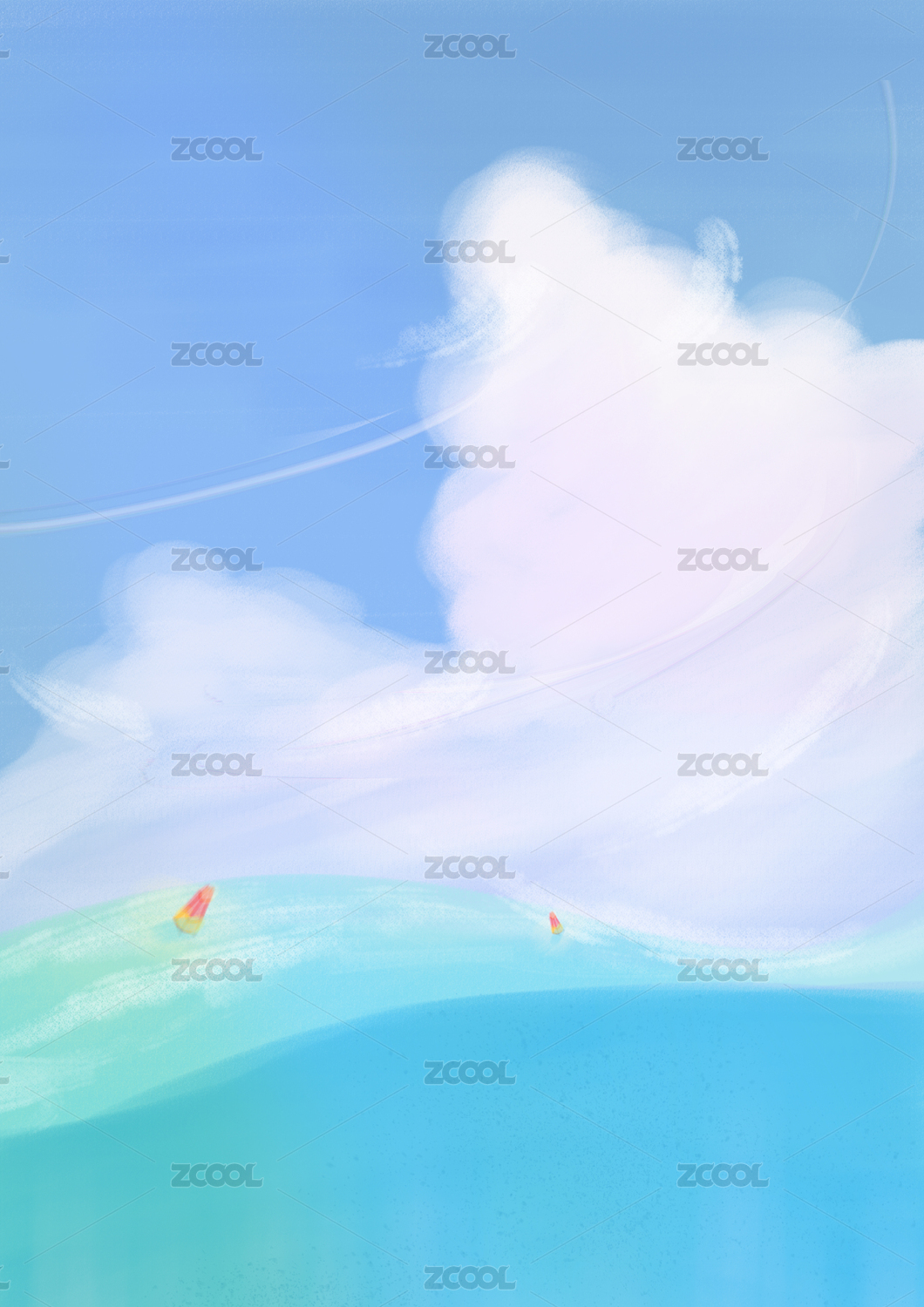 海平面上
