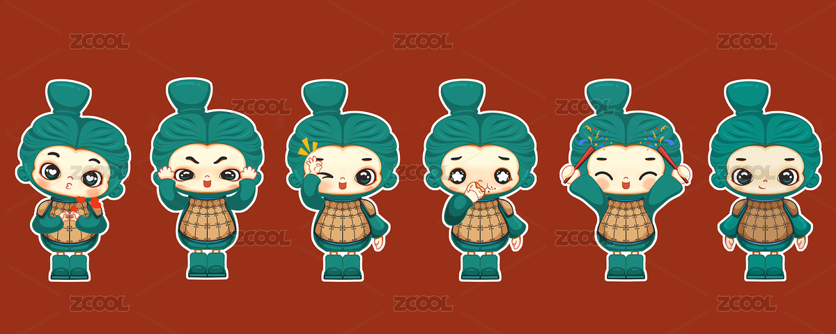 兵马俑插画形象（主预览-2854986） - 未分类 - 站酷设计师大可吖原创素材 - 站酷ZCOOL