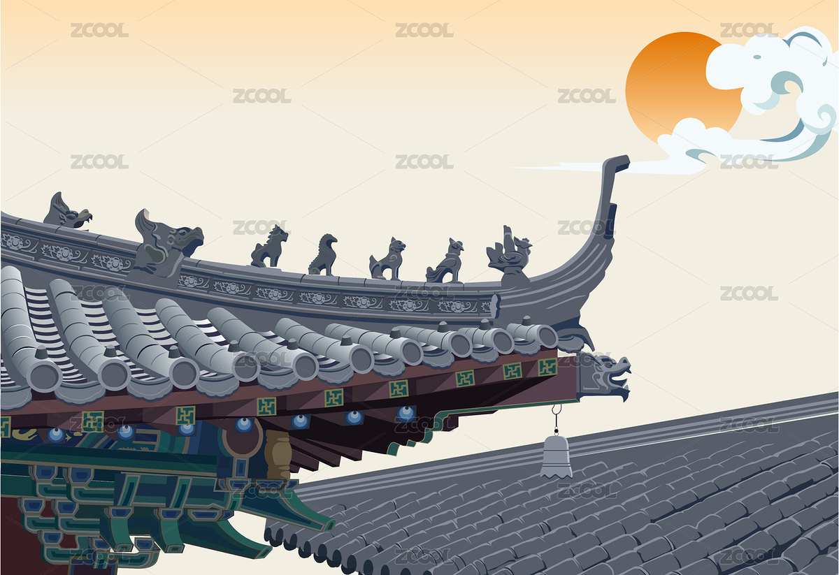 古建筑屋脊（主預(yù)覽-6740674） - 未分類 - 站酷設(shè)計師depp326原創(chuàng)素材 - 站酷ZCOOL