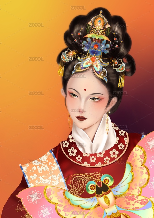 放紙鳶的古風小姐姐（主預覽-2373922） - 未分類 - 站酷設計師秋風霜紅葉原創(chuàng)素材 - 站酷ZCOOL