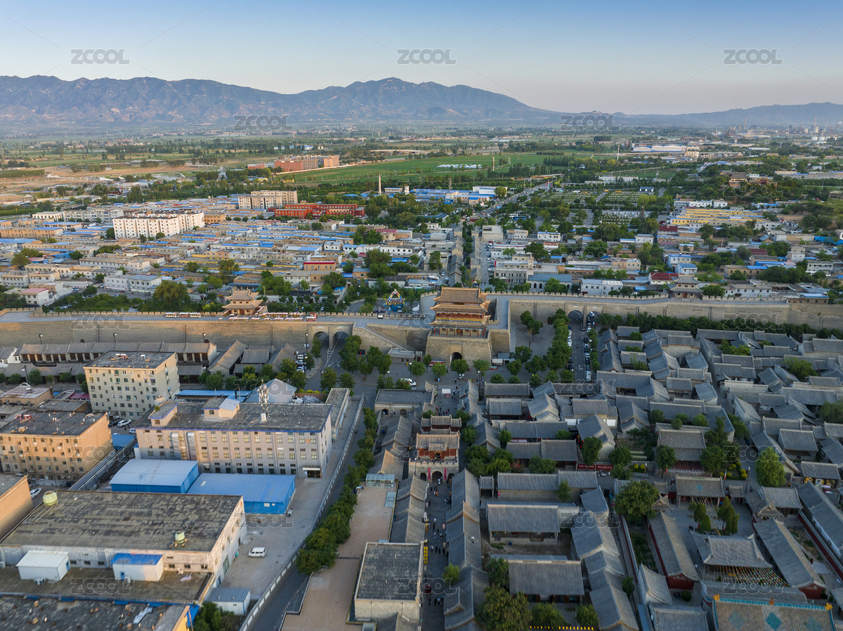 山西省忻州市忻州古城航拍圖片（主預(yù)覽-7980704） - 未分類 - 站酷設(shè)計師hbsjzyjh原創(chuàng)素材 - 站酷ZCOOL