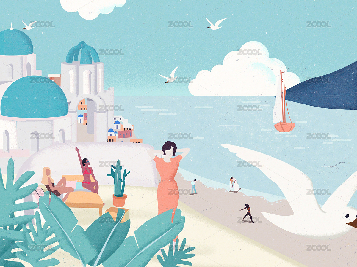 静静享受轻松自在的美好的度假（主预览-3001212） - 未分类 - 站酷设计师朱雪姣原创素材 - 站酷ZCOOL