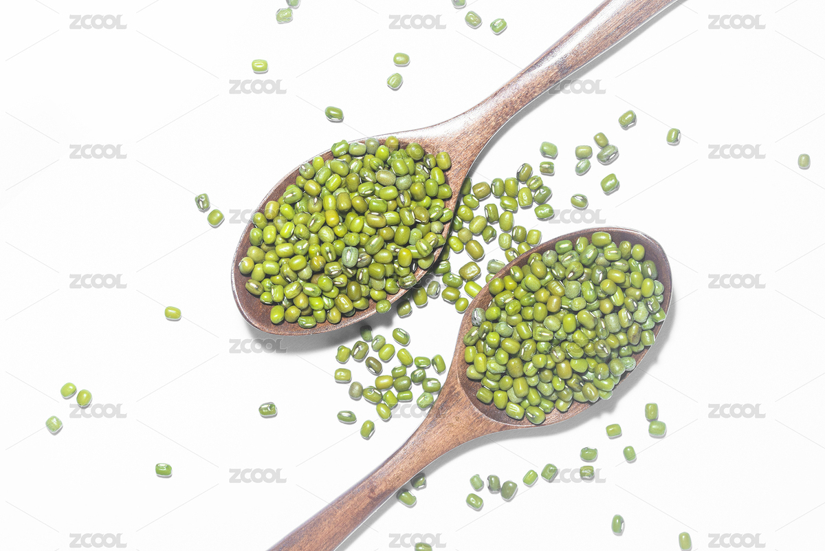 木勺勺綠豆放在白色背景上（主預(yù)覽-6062550） - 未分類 - 站酷設(shè)計師hqrloveq原創(chuàng)素材 - 站酷ZCOOL