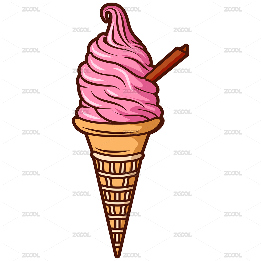 美味奶油冰淇淋矢量冰糕冰点甜品美食插画（主预览-8118399） - 未分类 - 站酷设计师吉祥鱼原创素材 - 站酷ZCOOL