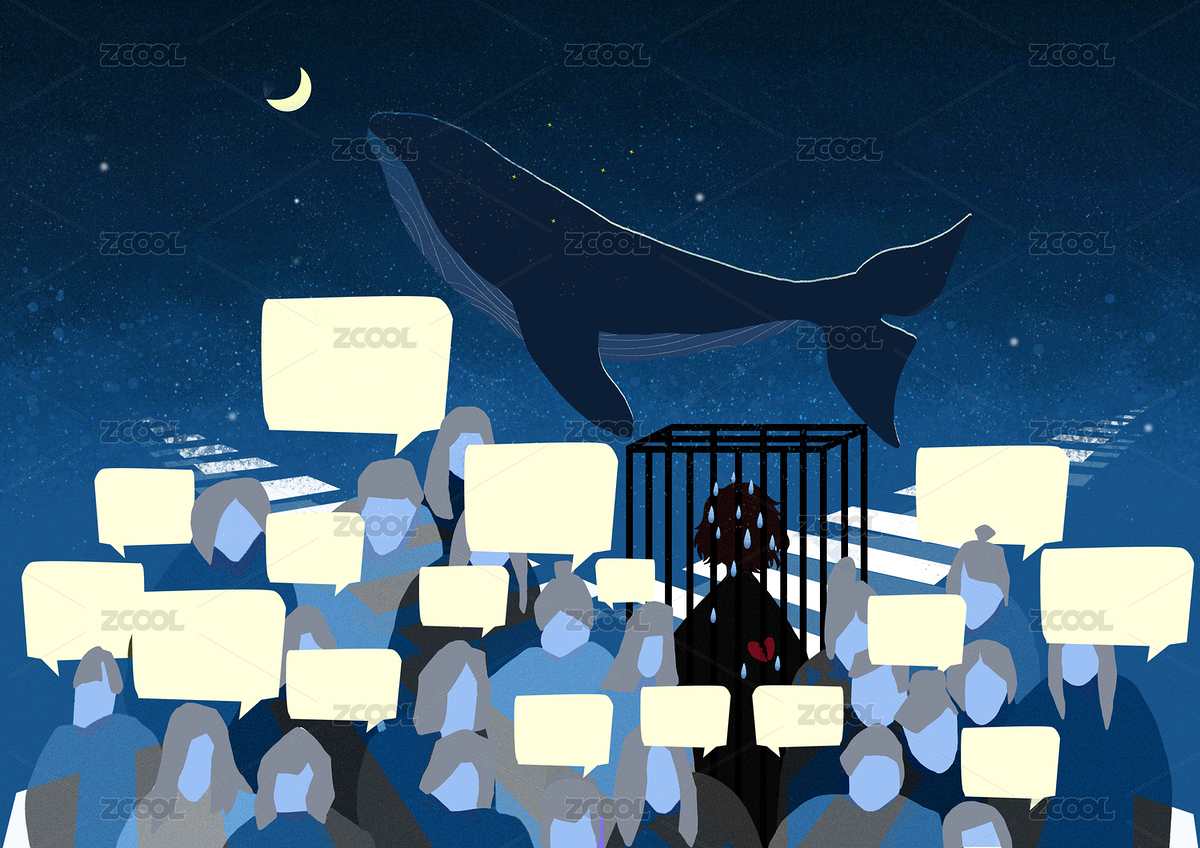 抑郁癥插畫設計（主預覽-3265608） - 未分類 - 站酷設計師橙小皮原創(chuàng)素材 - 站酷ZCOOL