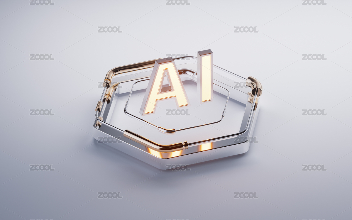 字体AI与金属六边形基座三维渲染（主预览-12618313） - 未分类 - 站酷设计师VinkFan原创素材 - 站酷ZCOOL