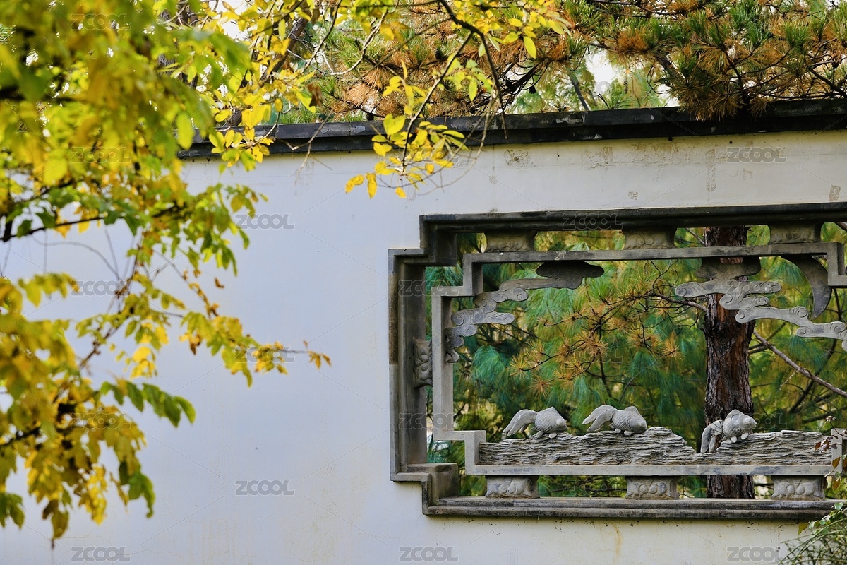 深秋中的園博園江南園林自然風光（主預覽-12329044） - 未分類 - 站酷設計師忽然之間117原創(chuàng)素材 - 站酷ZCOOL