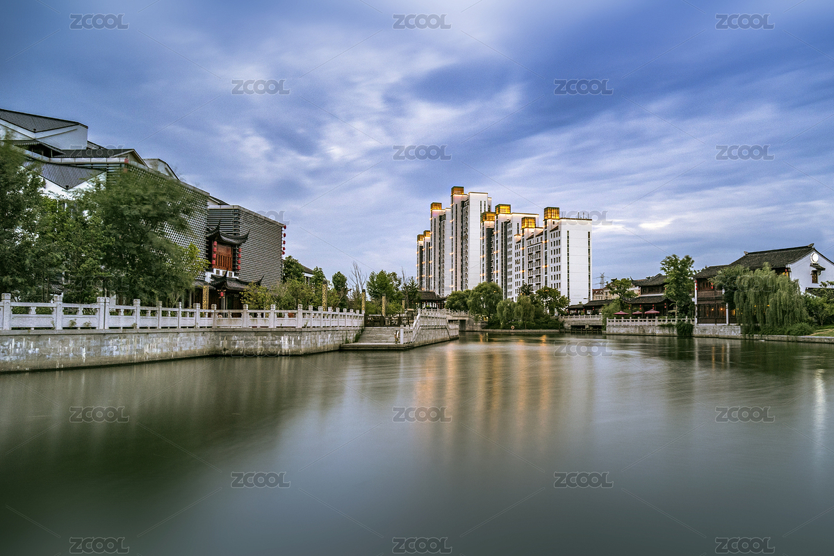 傍晚中国江苏苏州斜塘老街（主预览-985596） - 未分类 - 站酷设计师WDLAB原创素材 - 站酷ZCOOL