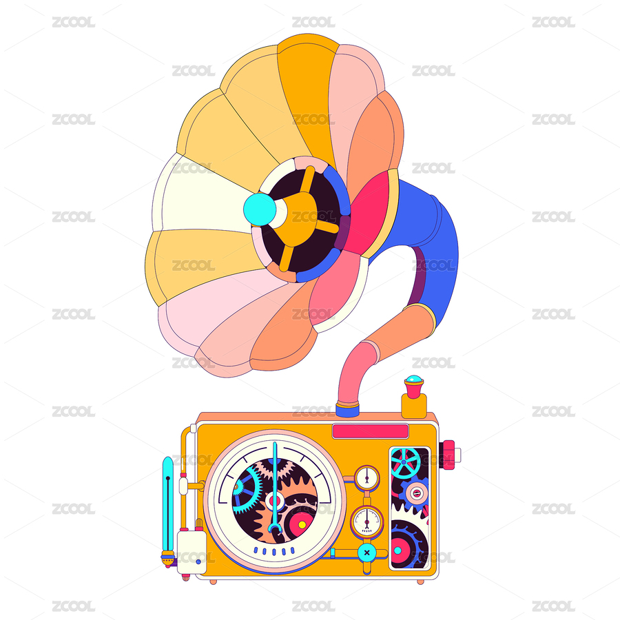 蒸汽朋克留声机矢量素材（主预览-6316714） - 未分类 - 站酷设计师榭丫莛原创素材 - 站酷ZCOOL