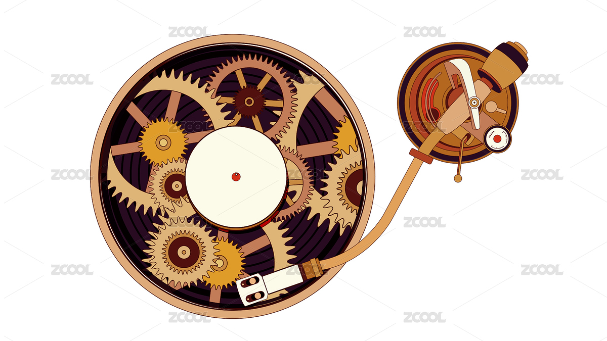 蒸汽朋克復(fù)古唱片機(jī)矢量素材（主預(yù)覽-7155184） - 未分類 - 站酷設(shè)計(jì)師榭丫莛原創(chuàng)素材 - 站酷ZCOOL