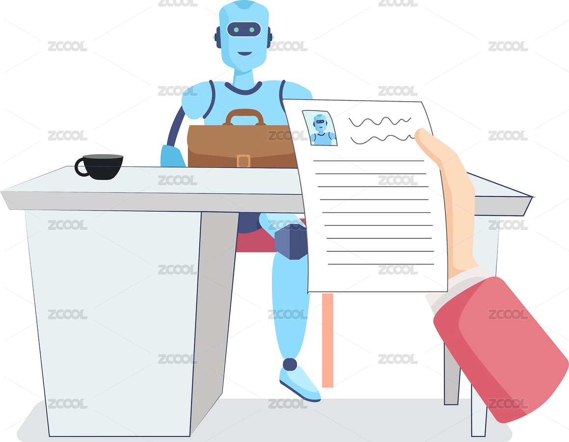 面試人工智能機(jī)器人（主預(yù)覽-4850383） - 未分類(lèi) - 站酷設(shè)計(jì)師養(yǎng)雞娃原創(chuàng)素材 - 站酷ZCOOL