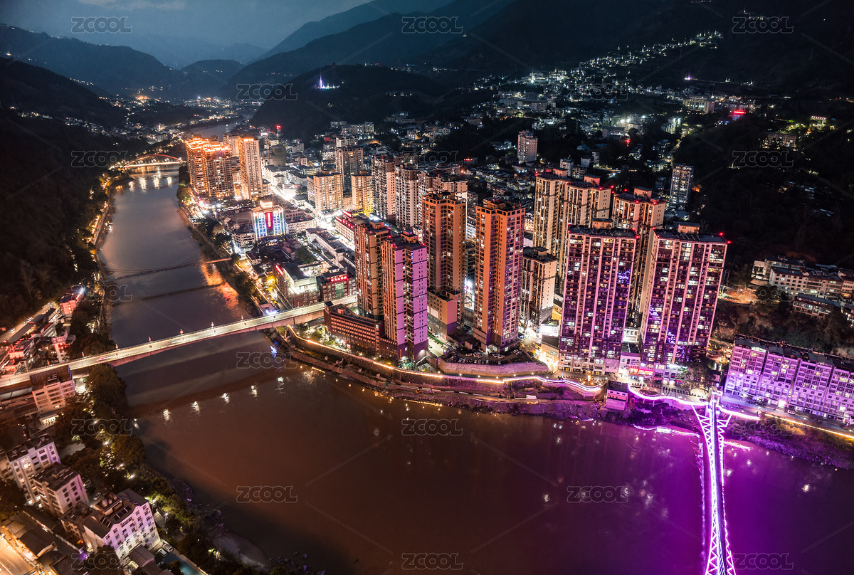 云南怒江傈僳族自治州瀘水市城市航拍景觀（主預覽-9730975） - 未分類 - 站酷設計師陳小羊Timeline原創(chuàng)素材 - 站酷ZCOOL