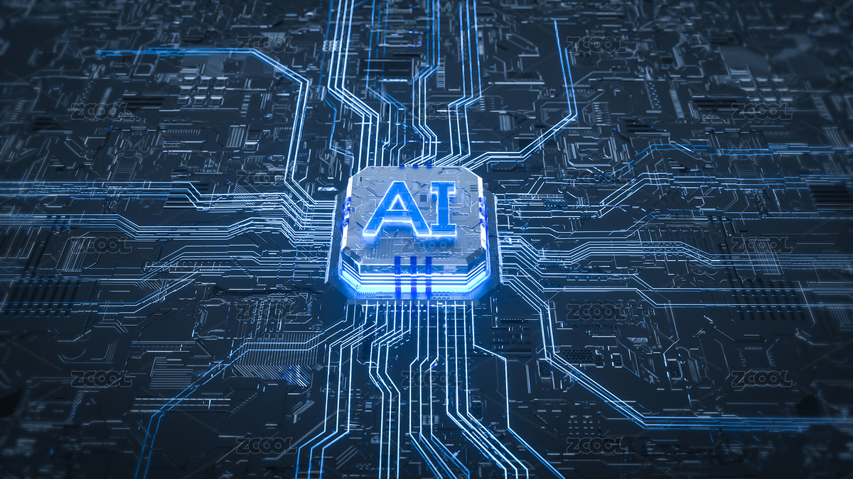 AI人工智能科技三維芯片電路（主預覽-2044460） - 未分類 - 站酷設計師aslanhang原創(chuàng)素材 - 站酷ZCOOL