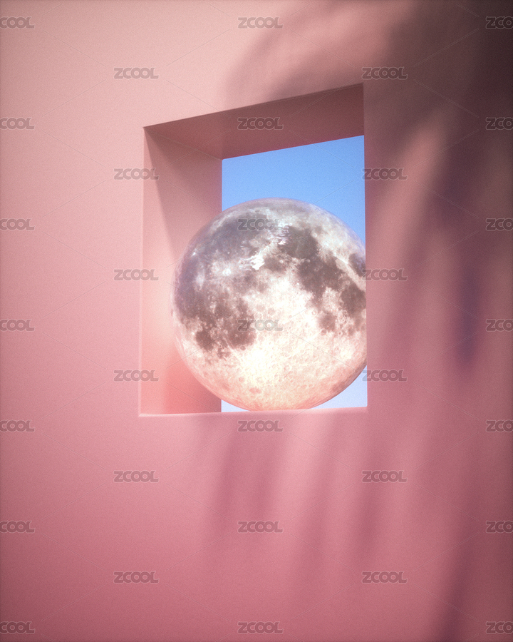 樹(shù)蔭下月亮在窗口露出（主預(yù)覽-6418065） - 未分類(lèi) - 站酷設(shè)計(jì)師古耐特呀原創(chuàng)素材 - 站酷ZCOOL