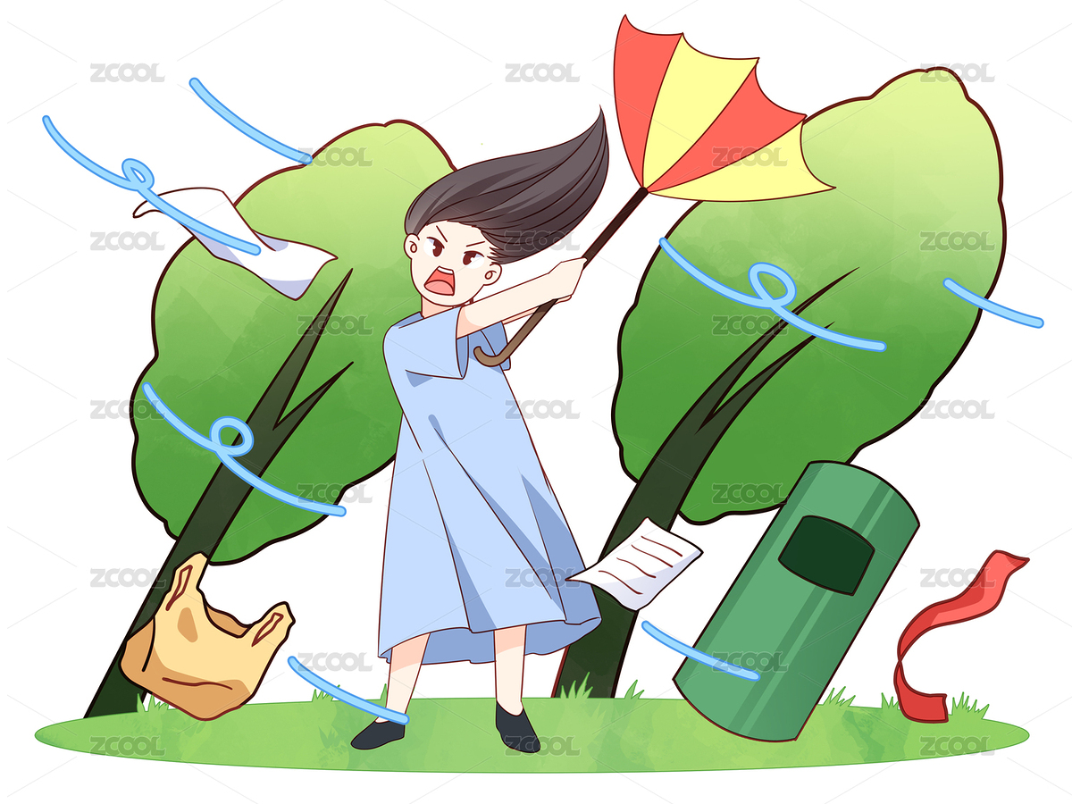 台风人物在台风天刮大风（主预览-1448416） - 未分类 - 站酷设计师h5efD8cyQR原创素材 - 站酷ZCOOL