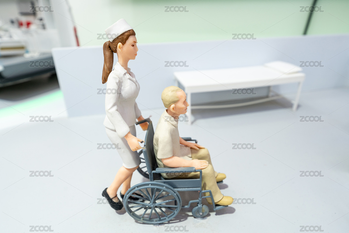 護士推著患者微縮模型（主預(yù)覽-5873967） - 未分類 - 站酷設(shè)計師莫非1990原創(chuàng)素材 - 站酷ZCOOL