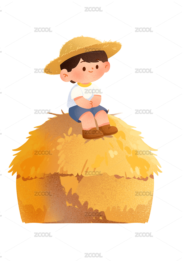 小男孩坐在金黃草垛上（主預(yù)覽-11832819） - 未分類 - 站酷設(shè)計(jì)師之一丶Design原創(chuàng)素材 - 站酷ZCOOL