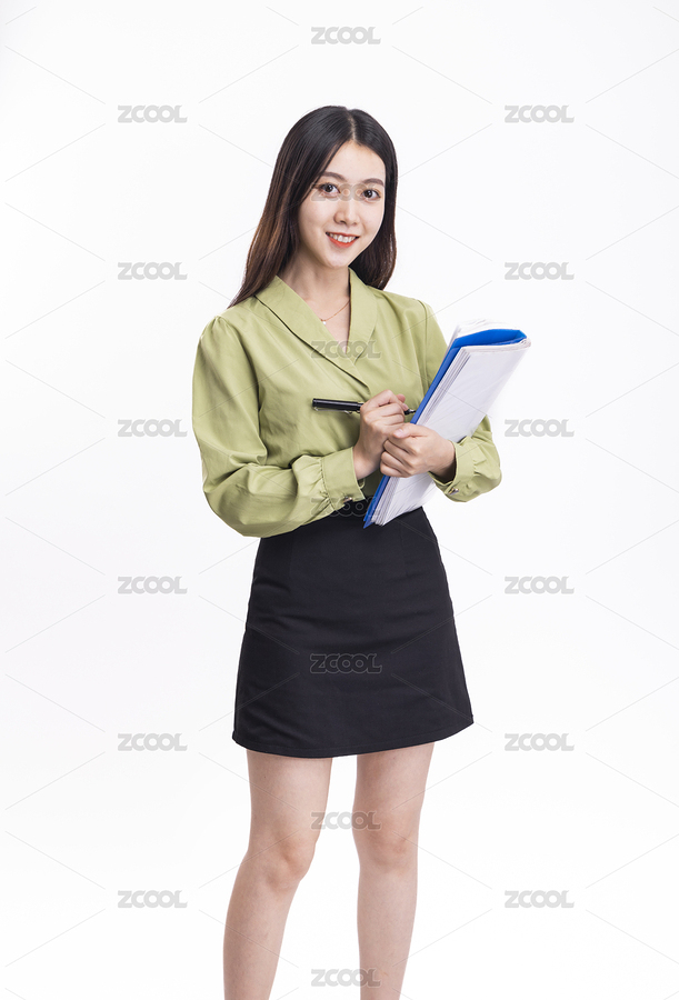 穿著綠色正裝黑色短裙拿著文件夾的職業(yè)女性（主預(yù)覽-3086099） - 未分類(lèi) - 站酷設(shè)計(jì)師西木叔叔原創(chuàng)素材 - 站酷ZCOOL