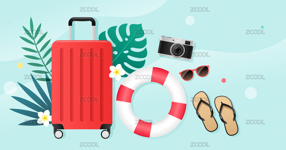 行李箱和相機等旅行物品（主預覽-9056293） - 未分類 - 站酷設計師曉懵原創(chuàng)素材 - 站酷ZCOOL